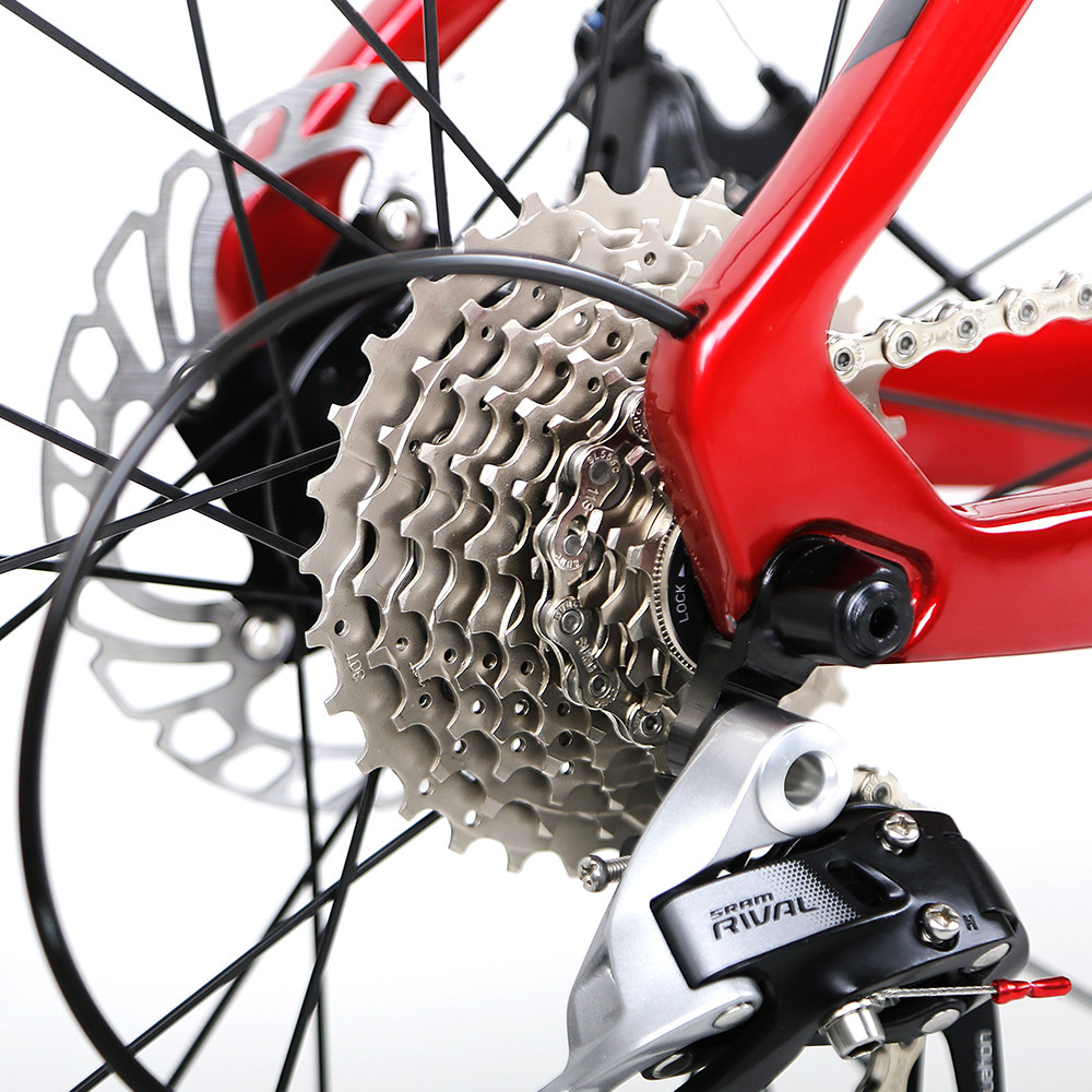 700C Carbon Fiber Road Bike R5 Disc Brake With SRAM RIVAL-22 Speed Groupset