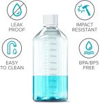 Scientific 125 Ml Plastic Reagent Bottle 6-Pack Laboratory Chemical Storage -