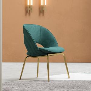 Wholesale Modern Velvet Upholstered Dining Chair For Bedroom from china suppliers