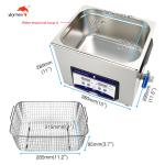 Professional 2.85 Gallon Ultrasonic Cleaner Skymen With Heater And Basket For
