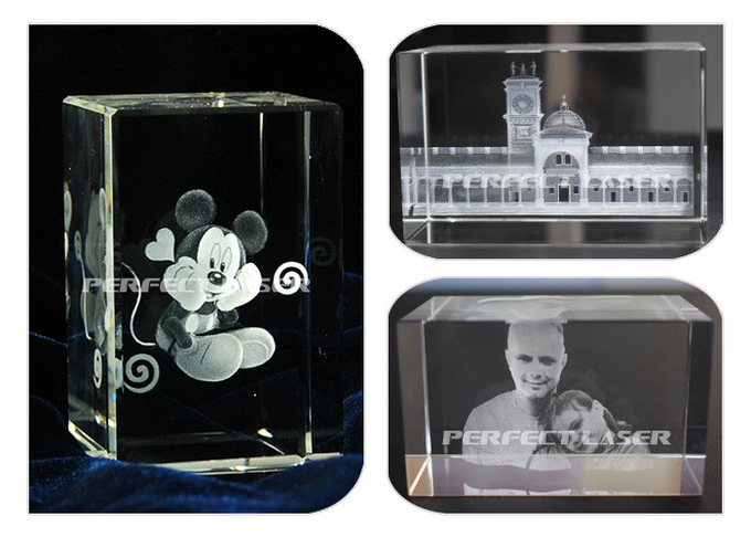 Crystal Cube Color 3D Laser Engraved Machine Glass Block 3d Laser Engraving Machine