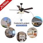 High Speed Ceiling Fan with Light Input Voltage V 110-240V/50Hz-60Hz Metal