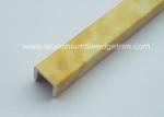 Stone / PVC Composite Listello Tile Trim 10mm U Shaped Marbling Color 2.5m