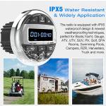 Marine Digital Media Receiver , Bluetooth Boat Radio Stereo System For RV Golf