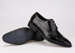 Flats Men Formal Dress Shoes Black Genuine Leather Lace Up Shoes For Business