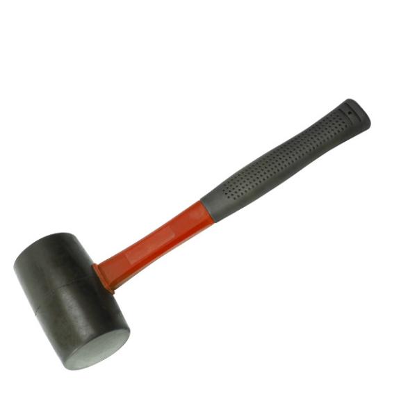 Yellow Color Fiberglass Handle Hammer Professional Floor Ceramic Tile Installation Fiberglass Rubber Hammer