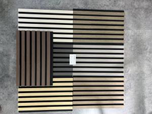Wholesale Sound Absorbing Grey Wood Veneer Wall Panels For Office from china suppliers