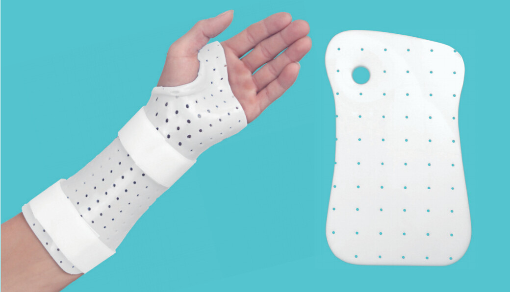 Thumb Hole Thermoplastic Wrist Splint Cock Up Style 1.6mm 2.0mm Thickness