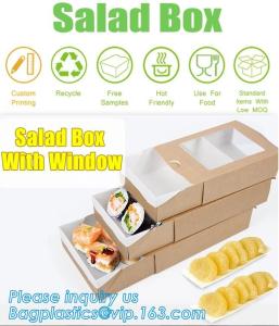 Wholesale Noodle box, Salad Disposable Packing, Kraft Paper Lunch Box, Disposable Kraft Custom Paper Lunch Box from china suppliers