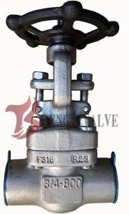 Wholesale Stainless Forged Steel Valves 800LB , A182 F316 Socket Weld Gate Valve from china suppliers