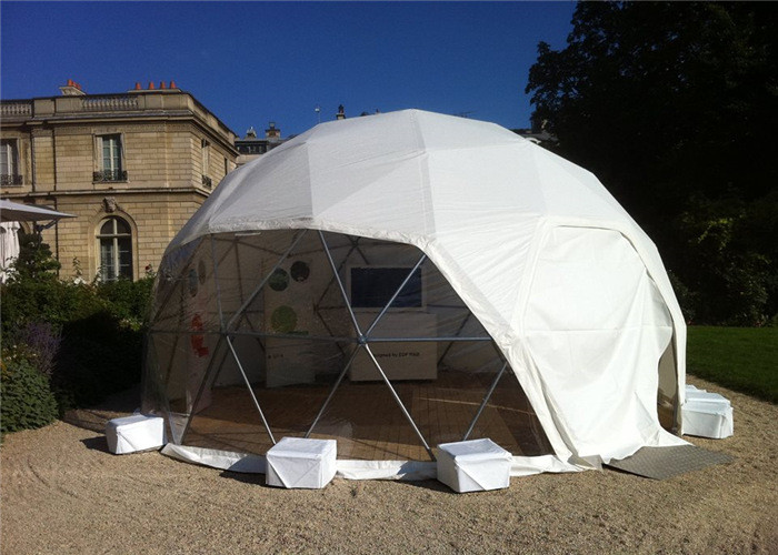 Wind Proof Free Span Large Geodesic Dome Tent For Events With Marvelous Design