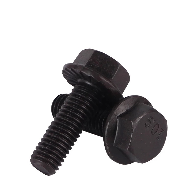 M19 M20 M21 Flange Bolt Grade 10.9/12.9 DIN6921 in Plain Finish for Secure Fastening
