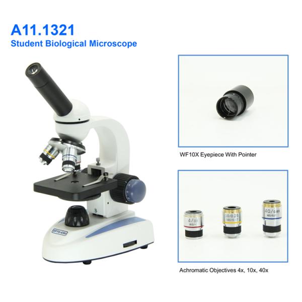 Light 40x Eyepiece Lens Monocular Compound Optical Microscope