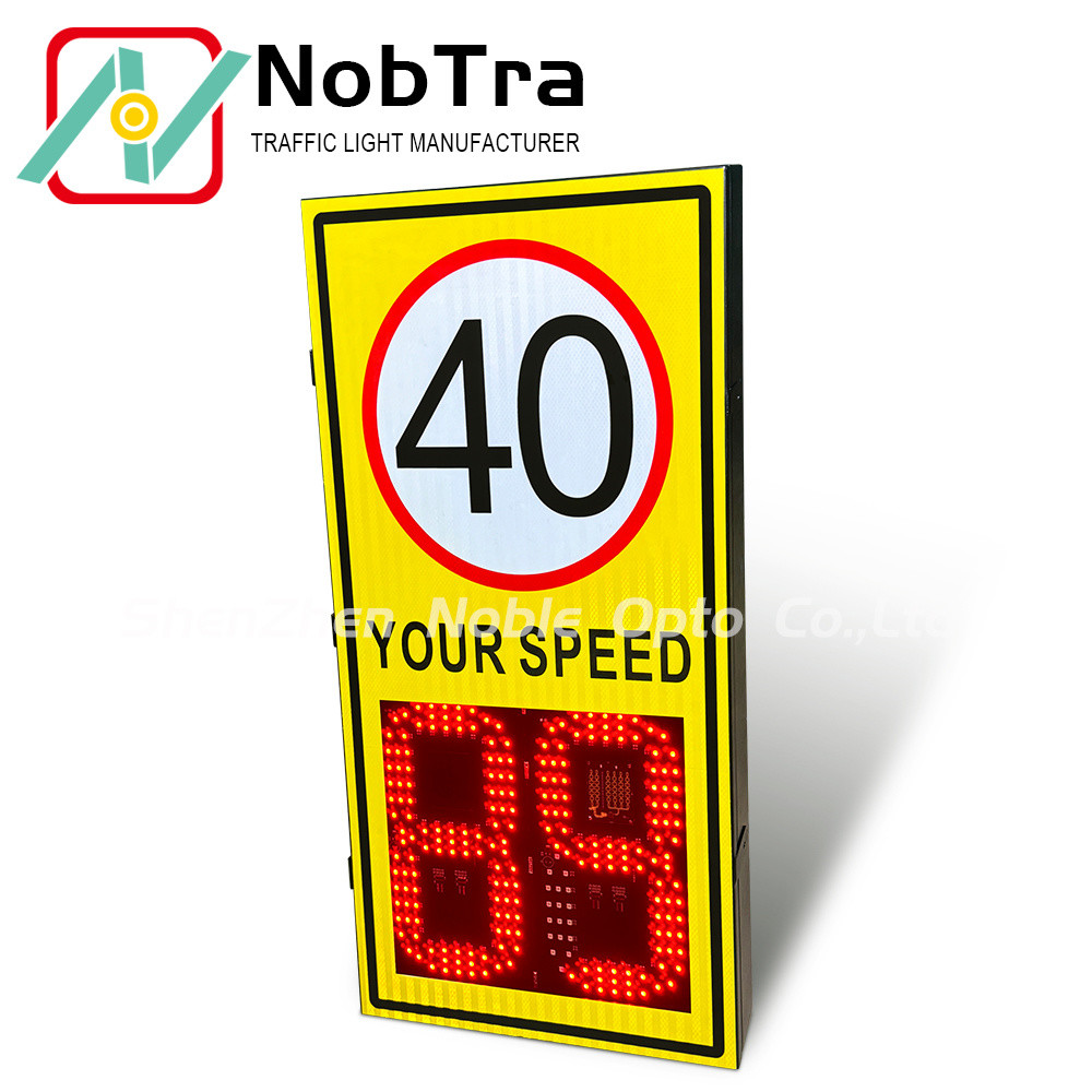 Solar Radar Speed Sign IP54 Weatherproof Lithium Battery Stock Options