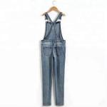 Custom Logo Teen Girls Denim Clothes Adjustable Strap Denim Fabric Overalls