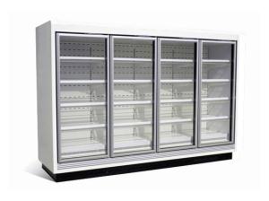 Wholesale Refrigerated Vertical Glass Door Freezer, Multideck Frozen Food Cabinets from china suppliers