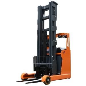 Wholesale Convenient Monta Cargas Li-ion Battery Electric Reach Truck with Battery Charger from china suppliers