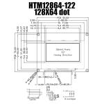 20PIN STN LCD Display ST7567 Driver IC 128X64 Graphic Module