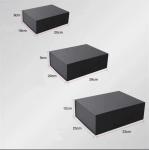 Art Paper Black Magnetic Closure Custom Paper Packaging Gift Jewelry Box for