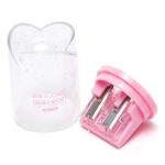 Flower Floral Transparent Childrens Pencil Sharpener Pink