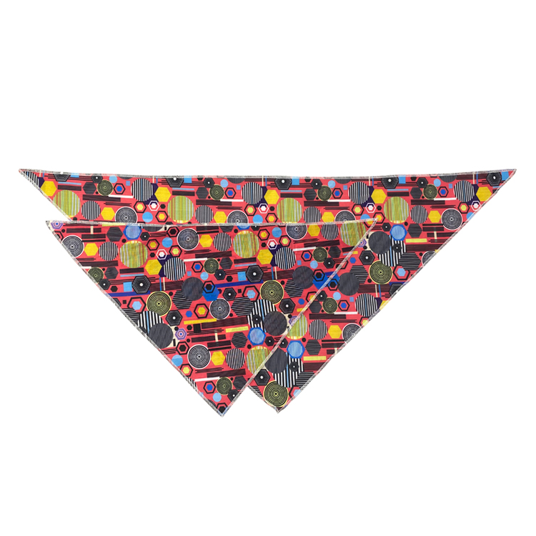 Square Triangle Funny Dog Bandanas Custom Logo Dog Wearing Bandana