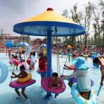 Fiberglass Spray Park Fiberglass Equipment For Children / Kids Water Park