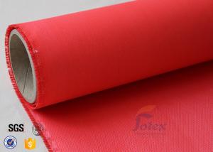 Wholesale Acrylic Coated Fiberglass Fire Blanket Materials Red 0.45mm Welding Protection from china suppliers