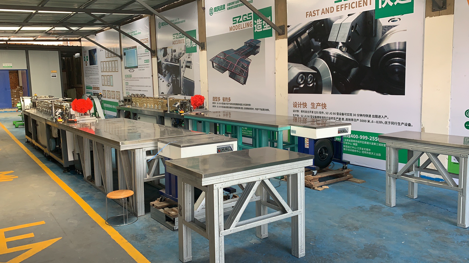 Low Cost Prefab Villa Light Gauge Steel Home House Roll Forming Machine Light Steel frame Machine
