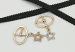 LHZ1101 Metal Shoe Buckles Gold Small 4.8g With A Little Star Abrasion