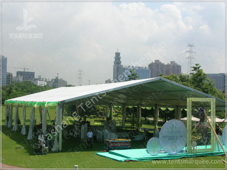 Wind Resistant Transparent Fabric clear event tent Canopy Strusture