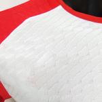 Twill / Plain Pattern Thai Quality Football Jersey Red And White Men'S Football