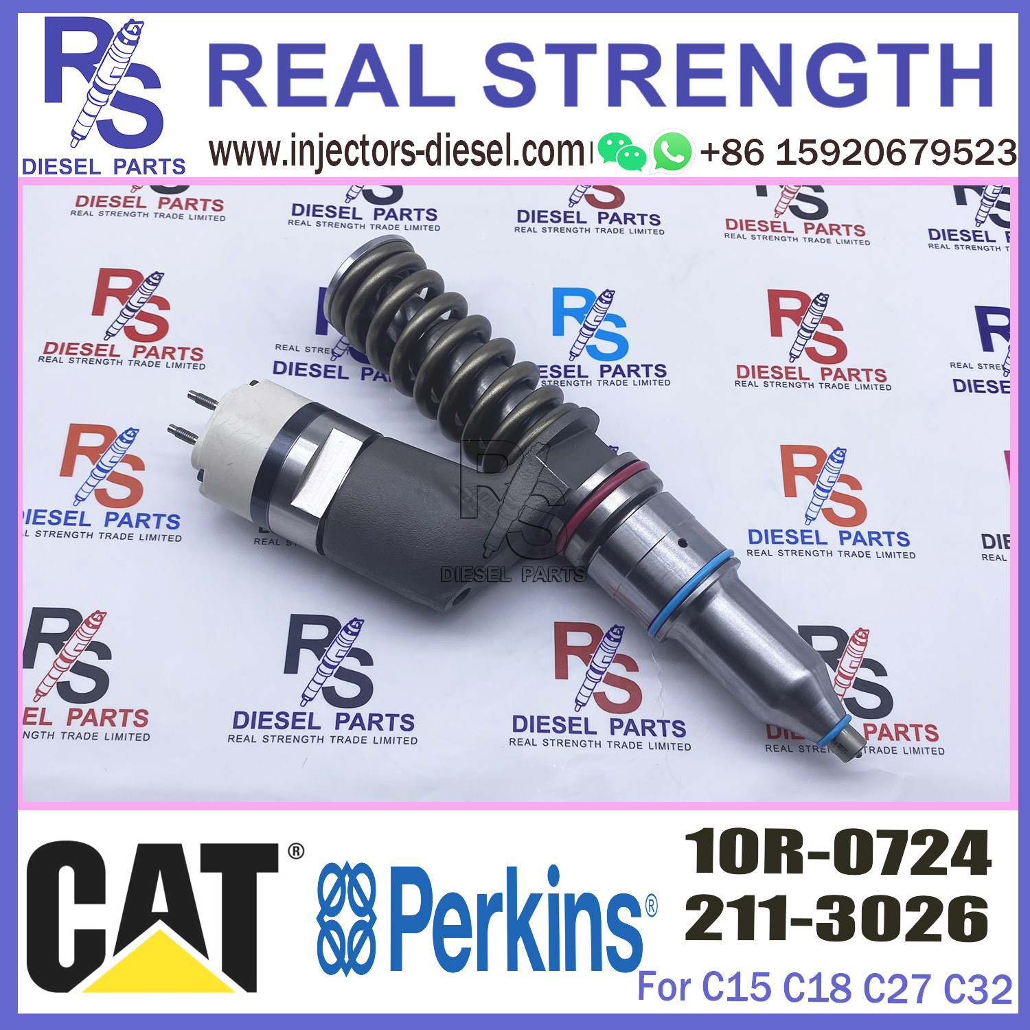 common rail injector 211-3026 10R-0724 10R-9787 for Caterpillar Engine 3406E/3456/C18