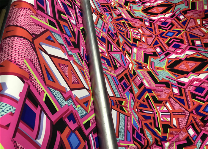 Swim Towelling Yoga Print Fabric Recycled Polyester 260GSM