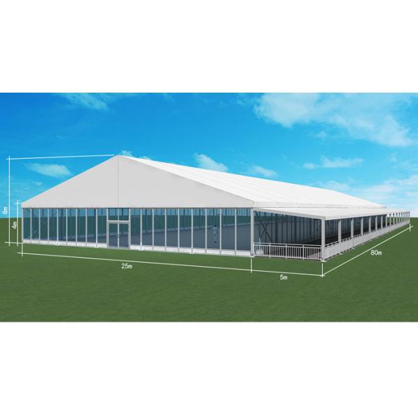 Outdoor 100km/H Wind Load Waterproof Wedding Tent with 20x20m Clear Roof