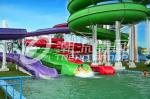 Custom Water Slides For Big Outdoor Resort Spiral Water Park , ISO-9001