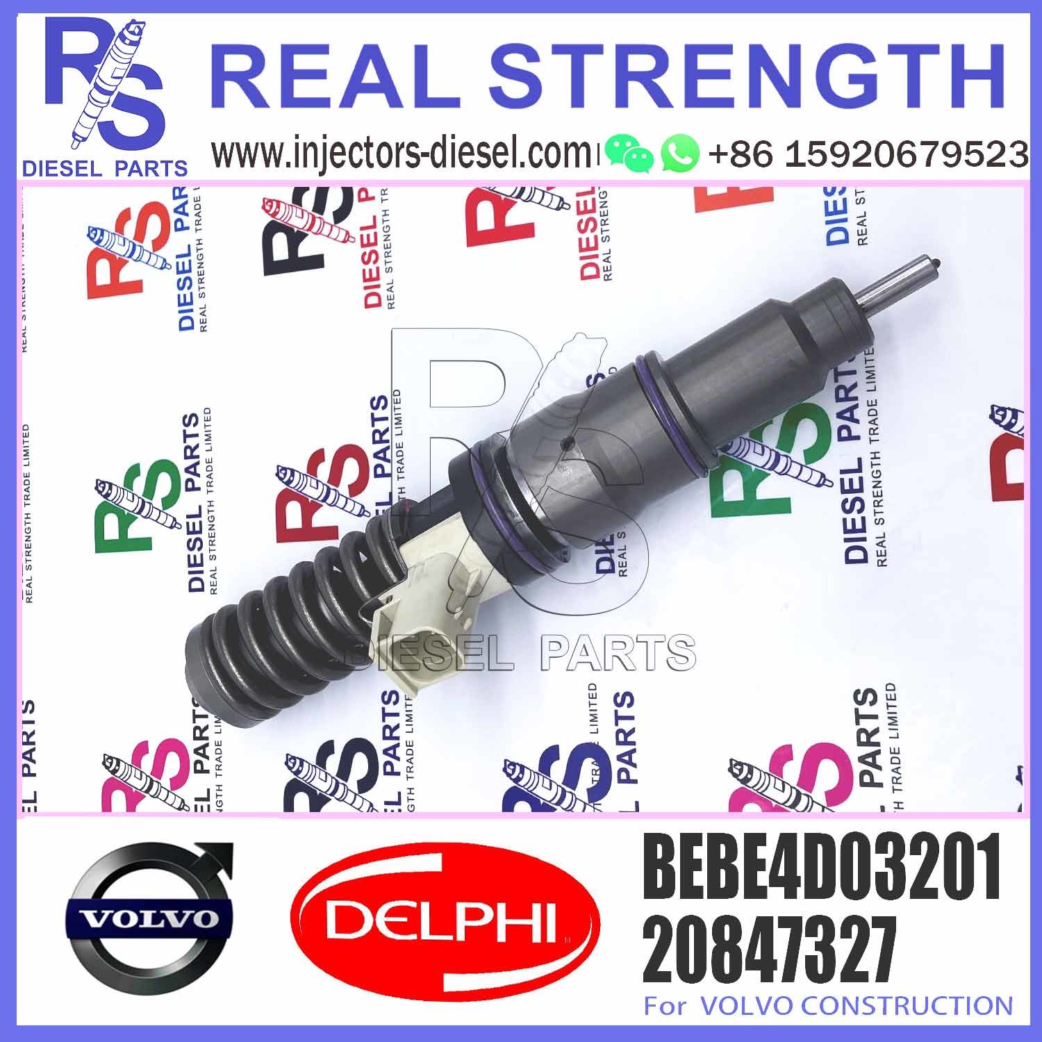 injector common rail injector 3801403 BEBE4D03201 For V-O-L-V D12 3150 diesel fuel injector BEBE4D03001