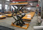 350kg Hydraulic Electric Mobile Double Scissor Lift Table Cart 70" Max Height