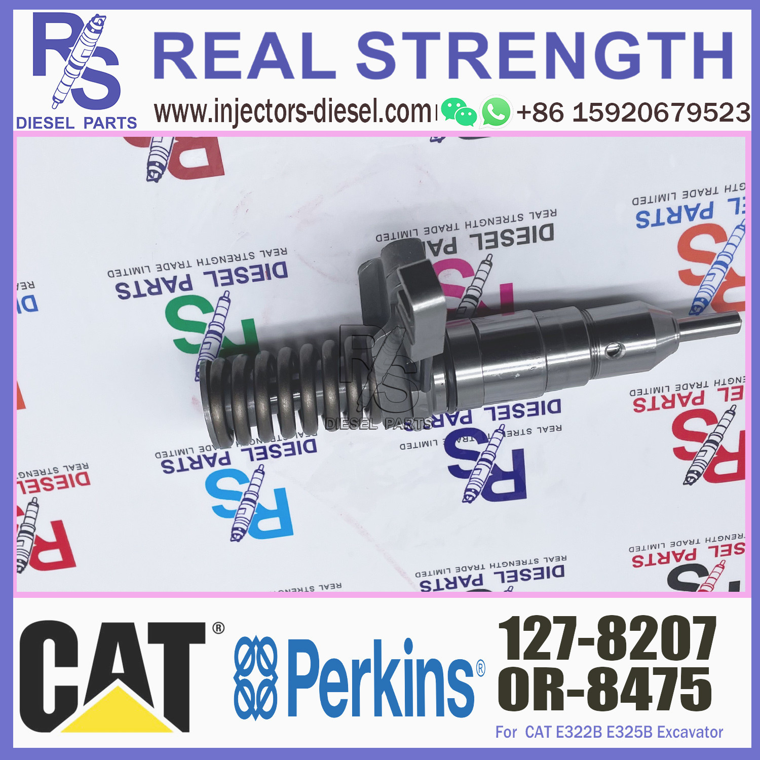 Diesle Injector 127-8207 for CAT Excavator E325B E320B 3114/3116/3126