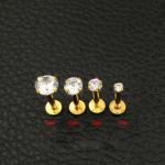 Punk Round Bar Lip Ring Stud Piercing Labret Piercing Tragus Cartilage Stainless