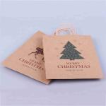16x6x12 Christmas Kraft Bags Bulk Brown Kraft Bags Custom Printed
