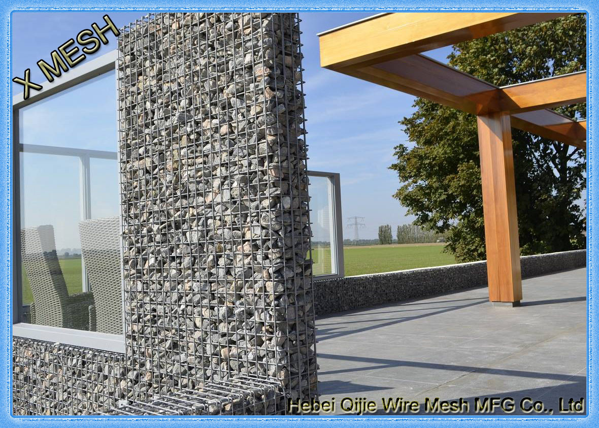Hot Galvanized Welded Gabion Baskets Retaining Wall Spirals / Helicals Connected