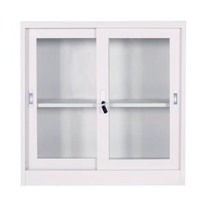 Wholesale Sliding Glass Door 90cm Metal File Storage Cabinet One Shelf from china suppliers
