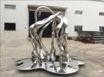 Modern Outside Garden Ornaments Art Stainless Steel Sculpture For Street