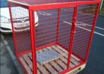 Eco Friendly Propane Tank Storage Cage , Gas Tank Cage With Galvanized Material