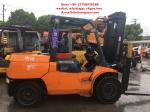 4 Wheel Used Diesel Forklift Truck , 5 Ton Diesel Operated Forklift 2013