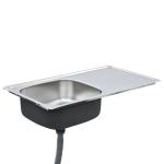 Household Kitchen Stainless Steel Wash Hand Basin Single With Plate