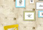 Non Woven Washable Contemporary Wall Coverings For Bedroom / Living Room , SGS