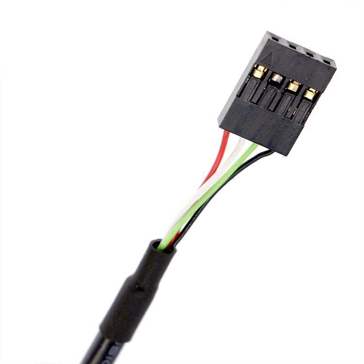 Custom Screw Lockiing Stud 1M 2M Female USB A Panel Mount to Dupont Connector Cable