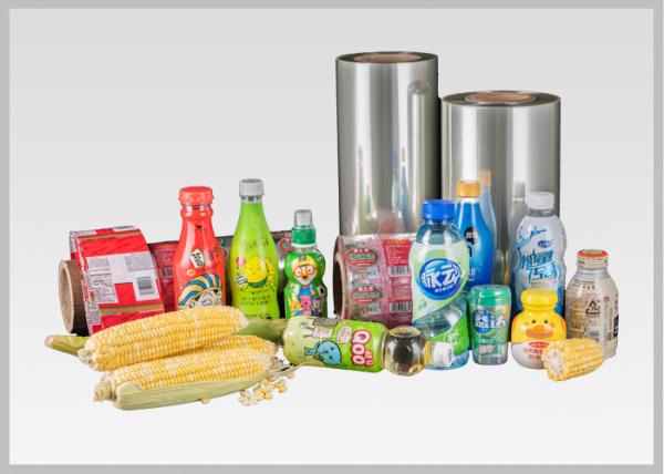 Transparent Polylactide Label Biodegradable Compostable Film Full Body Sleeve