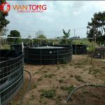 Life Span 3-15 Years BLACK Steel Frame PVC HDPE Tank for Indoor Fish Farm Square
